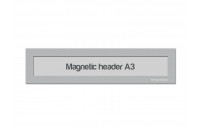 Magnetic window A3 headers | Silver-gray