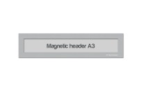 Magnetic window A3 headers | Silver-gray