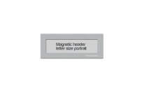 Magnetic window header letter portrait (US size) | Silver