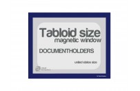 Magnetic windows Tabloid incl. cut out (US size) | Blue