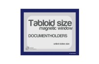 Magnetic windows Tabloid incl. cut out (US size) | Blue