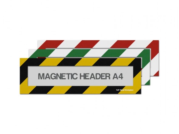 Magnetic window A4 headers mixed colours