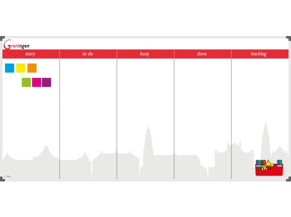 Scrum board Municipality Groningen (120x240cm)