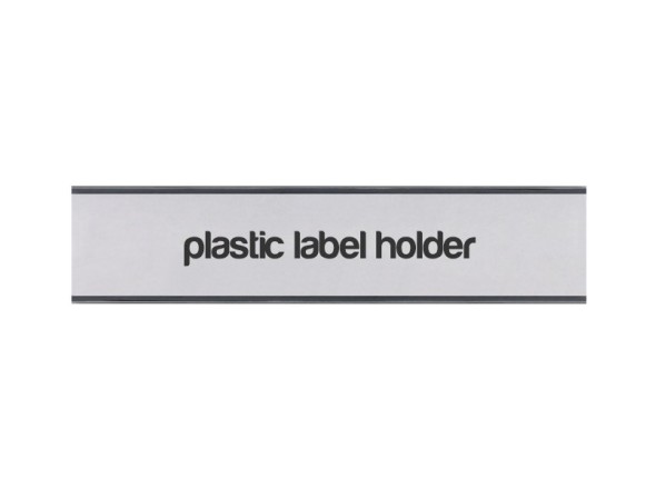 Plastic label holder