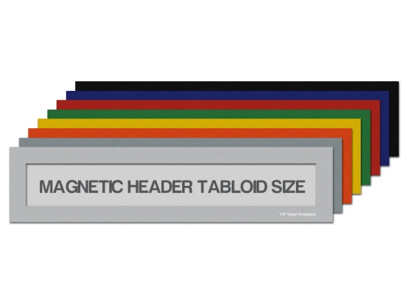 Magnetic header tabloid size