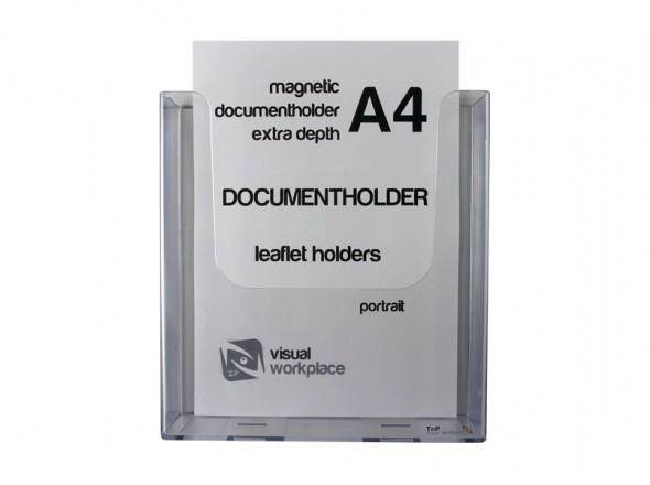 Magnetic document holder A4 extra deep