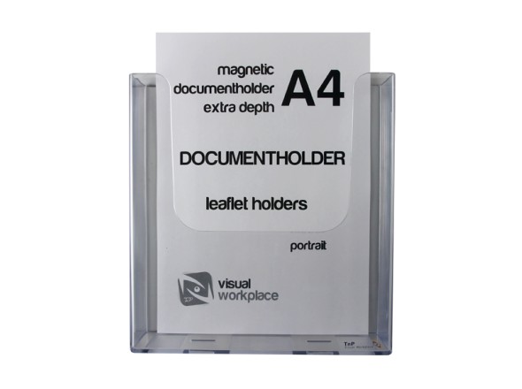 Magnetic document holder A4 extra deep