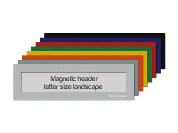 Magnetic header letter size