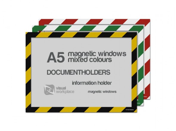 Magnetic windows A5 (various colours)