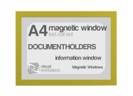 Magnetic windows A4 (incl. cut out) | Yellow