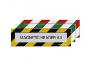 Magnetic window A4 headers mixed colours