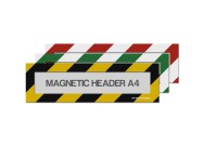 Magnetic window A4 headers mixed colours