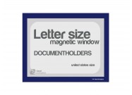 Magnetic windows Letter incl. cut out (US size) | Blue