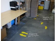 5S floor marking footprints example