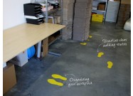 5S floor marking footprints example