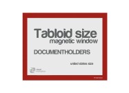 Magnetic windows Tabloid (US size) | Red