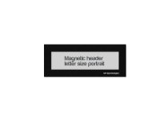 Magnetic window header letter portrait (US size) | Black