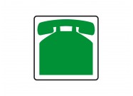 Telephone magnet (customer service) | Green