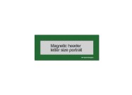 Magnetic window header letter portrait (US size) | Green