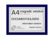 Magnetic windows A4 (incl. cut out) | Blue