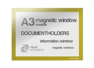 Magnetic Window A3 erasable | Yellow