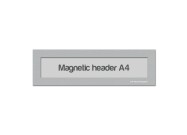 Magnetic Window A4 headers | Silver-gray