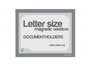 Magnetic windows Letter incl. cut out (US size) | Gray