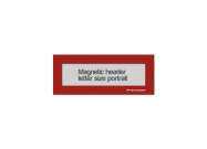 Magnetic window header letter portrait (US size) | Red