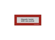 Magnetic window header letter portrait (US size) | Red