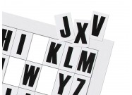  Magnetic letters (A4 sheet) close up