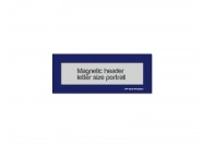 Magnetic window header letter portrait (US size) | Blue