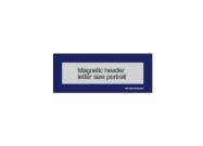 Magnetic window header letter portrait (US size) | Blue