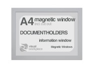 Magnetic windows A4 (incl. cut out) | Silver-gray