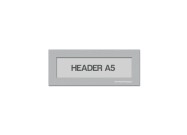 Magnetic window A5 headers | Silver-gray