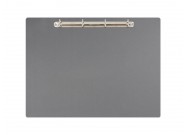 Magnetic ring binder clipboard A3 - landscape | Gray