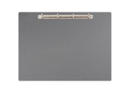 Magnetic ring binder clipboard A3 - landscape | Gray