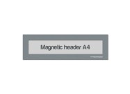 Magnetic Window A4 headers | Gray