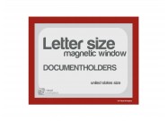 Magnetic windows Letter incl. cut out (US size) | Red