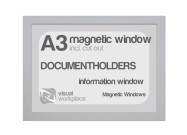 Magnetic windows A3 (incl. cut out) | Silver-gray