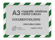Magnetic windows A3 (various colours) | Green / White