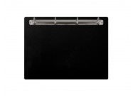 Magnetic ring binder clipboard A4 - landscape | Black