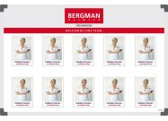 Bergman Clinics Personnel board (90x60cm)