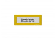 Magnetic window header letter portrait (US size) | Yellow