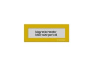 Magnetic window header letter portrait (US size) | Yellow