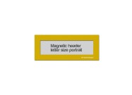 Magnetic window header letter portrait (US size) | Yellow