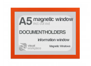 Magnetic window A5 (incl. cut out) | Orange