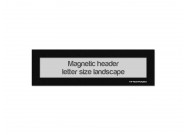 Magnetic window header letter landscape (US size) | Black