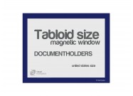Magnetic window Tabloid size in blue