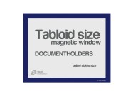 Magnetic window Tabloid size in blue