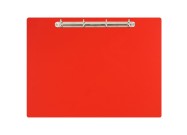 Magnetic ring binder clipboard A3 - landscape | Red